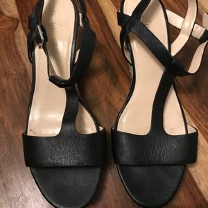 Black Cole Haan Heeled Sandals